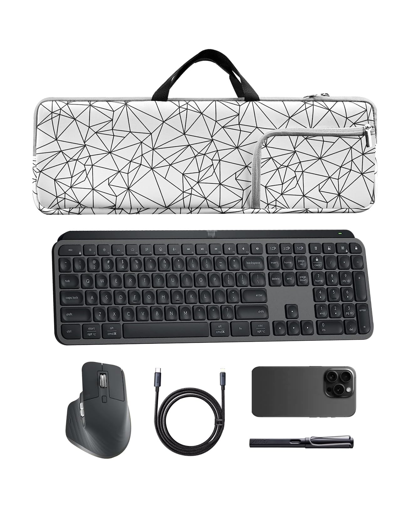 Keyboard Travel Sleeve for Logitech MX Keys/MX Master Keys S Keyboard Mouse