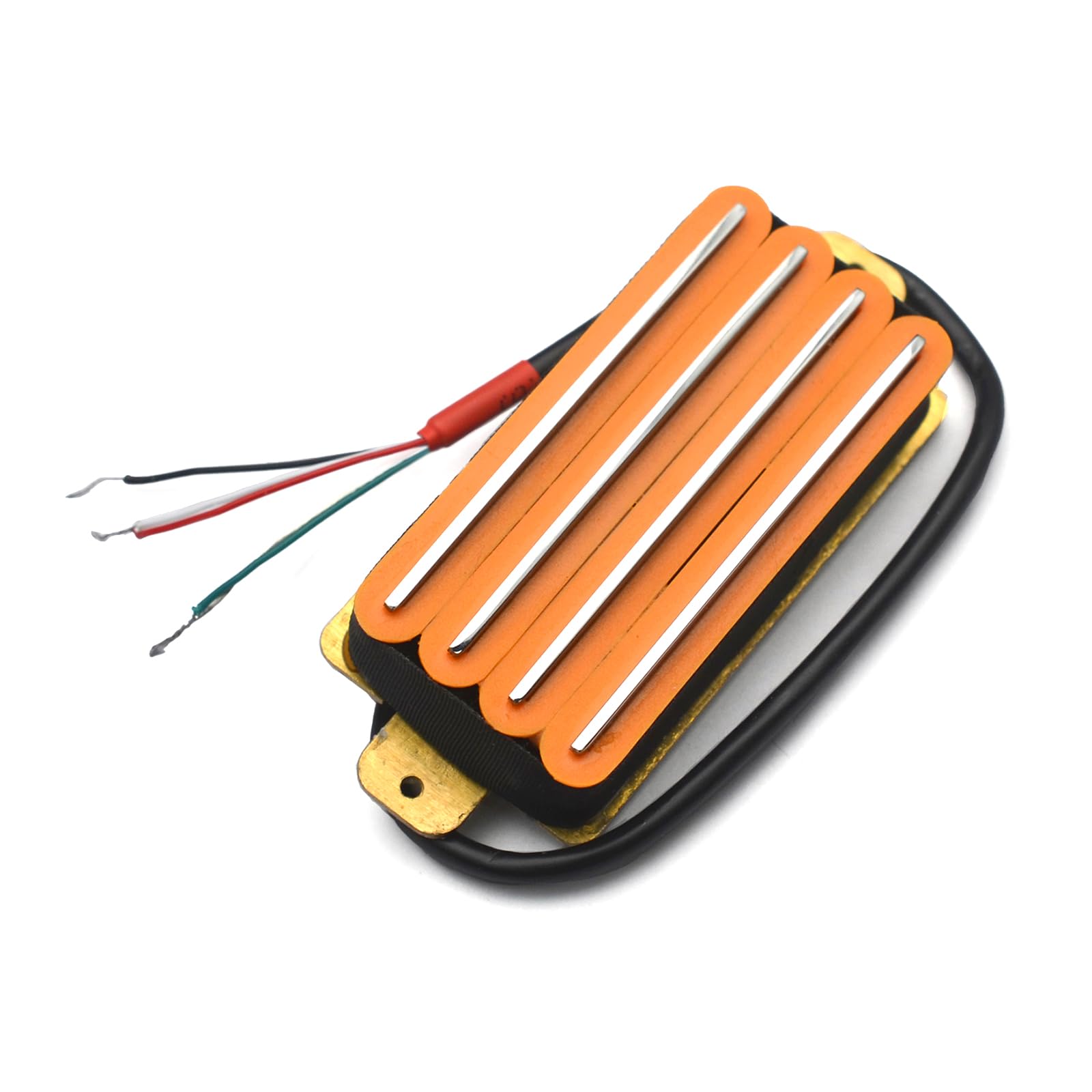 SAPHUE 2-Dual Blade Electric Guitar High Output Track Type Four Coil Humbucker Pickup Orange