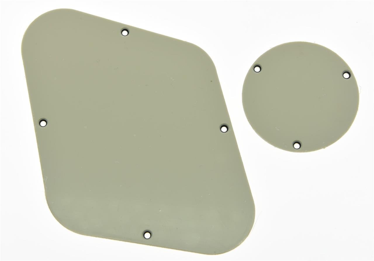 KAISH Aged White 3 Ply LP Rear Control Plate Switch Plate LP Cavity Cover for USA Les Paul