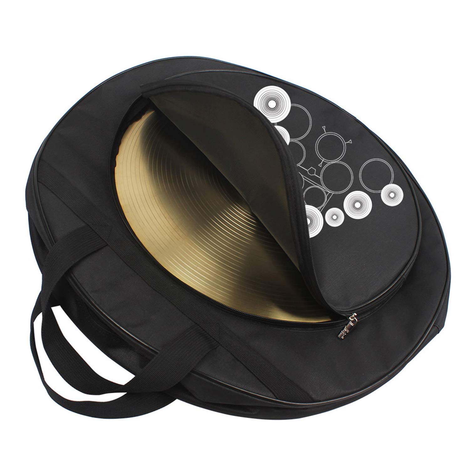 Tosnail 22″ Cymbal Gig Bag with Carry Handle and Shoulder Straps – Great for Dust-proof Storage