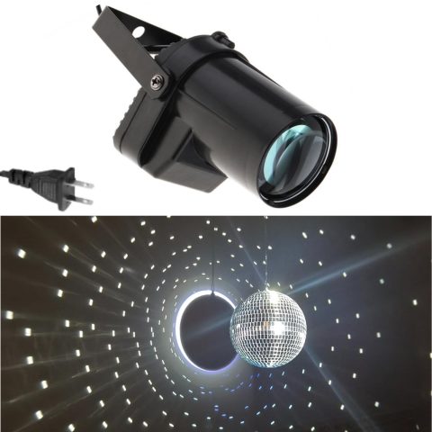 Disco Ball Spotlight, Palujorty 10W pin Light Plug in for Mirror Ball Party