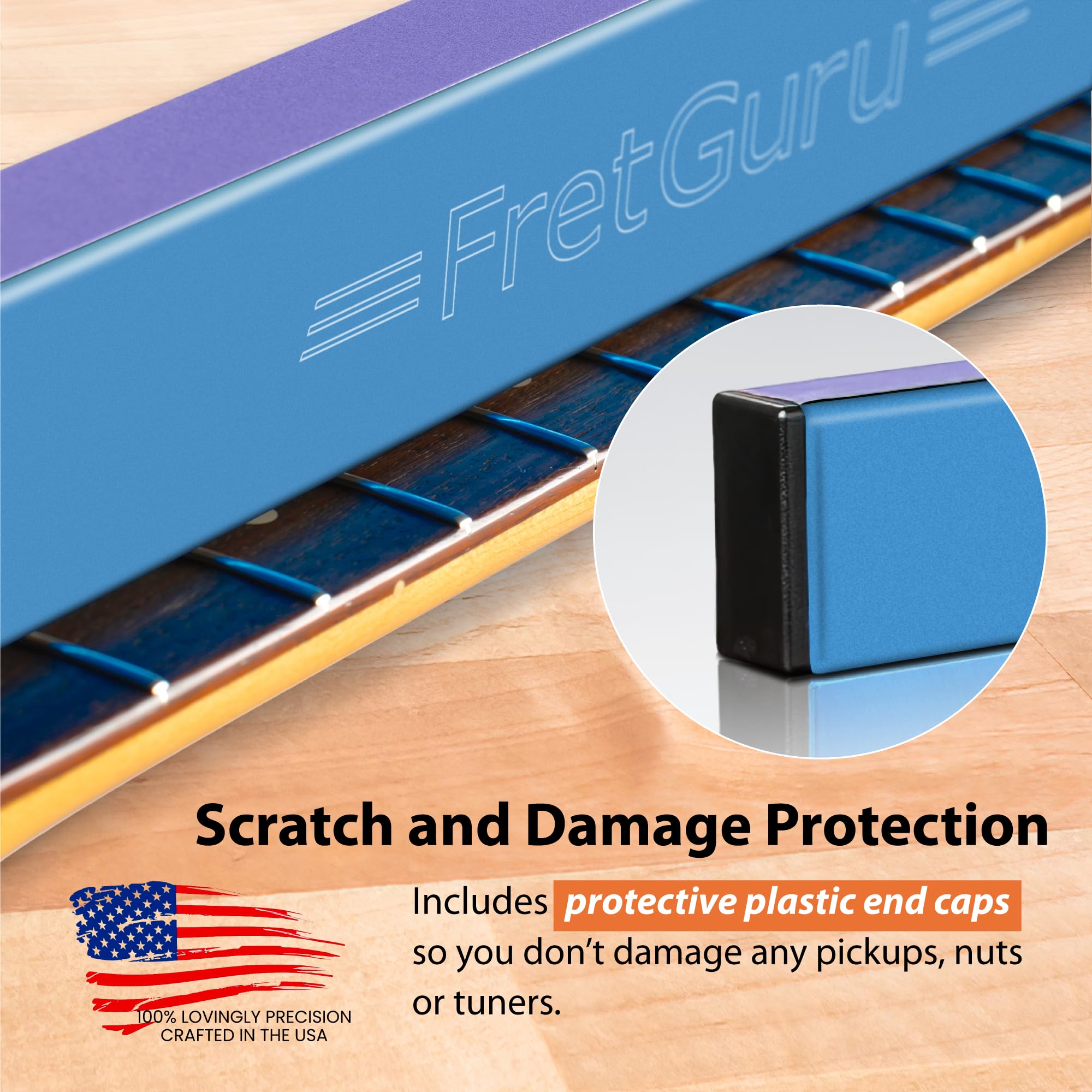 FretGuru Fret Leveler – Professional Sanding Beam Ultra-Precision, 10″