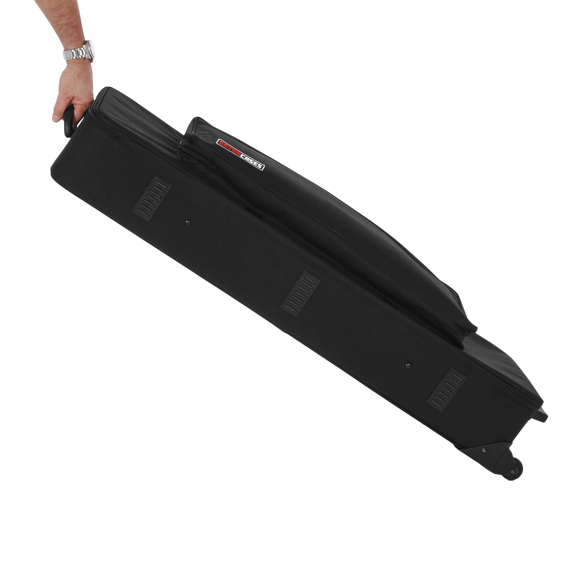 Gator Cases Lightweight Rolling Keyboard Case for Slim 61 Note Keyboards and Electric Pianos (GK-61-SLIM)