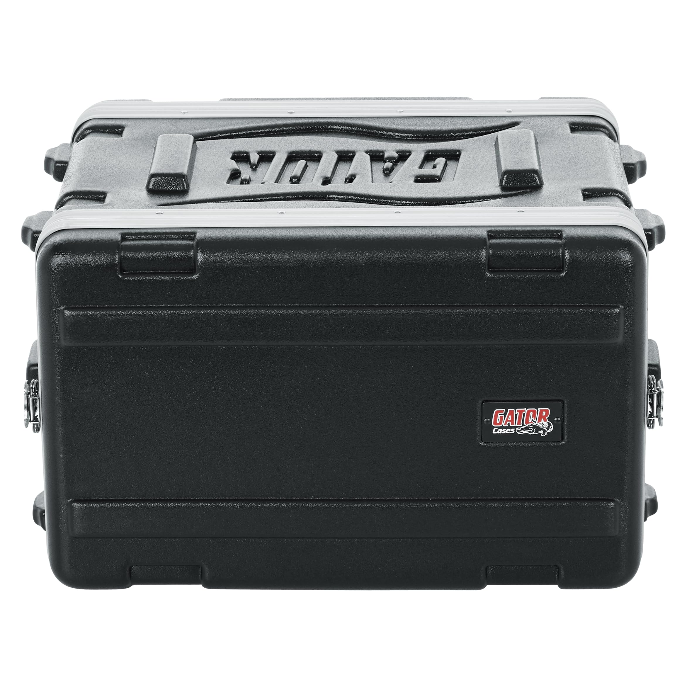 Gator Cases Lightweight Molded 6U Rack Case with Heavy Duty Latches, Shallow 14.25″ Depth (GR-6S)