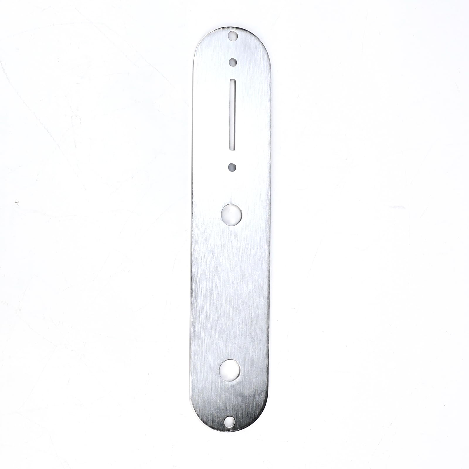 OVSAL Stainless Steel Engraved Electric Guitar Control Plate 2-Hole Mount 8.5mm (21/64″) Control Panel Compatible with Most Telecaster Tele Style Guitar Replacement Parts(Chrome)