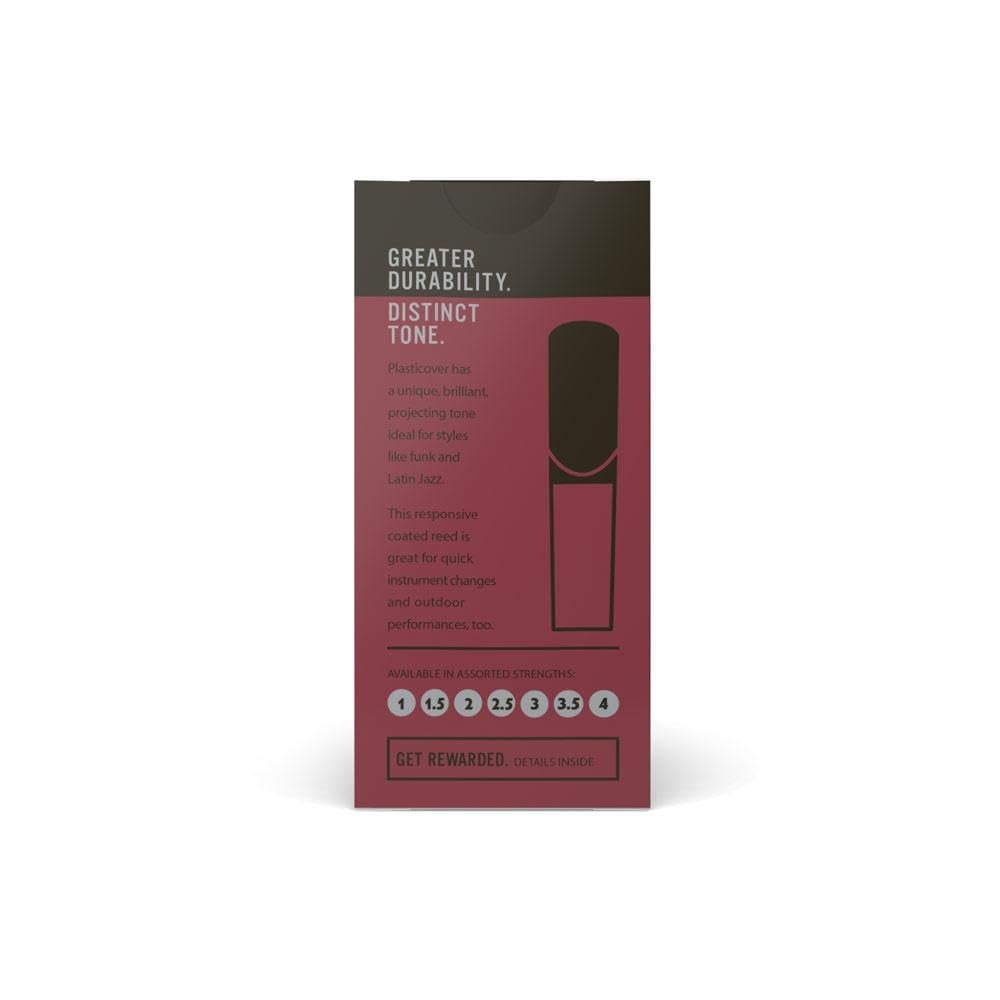 D’Addario RRP05BCL350 Rico Plasticover Bb Clarinet Reeds, Strength 3.5, 5-pack ()