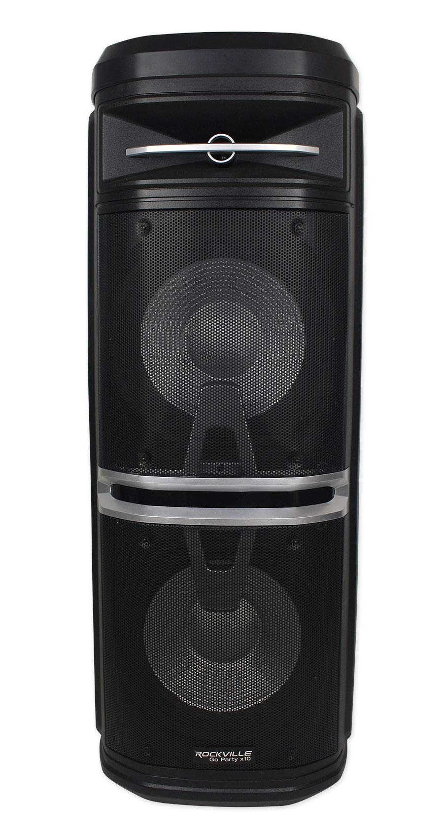Rockville Go Party X10 Dual 10″ Battery Powered Bluetooth Speaker