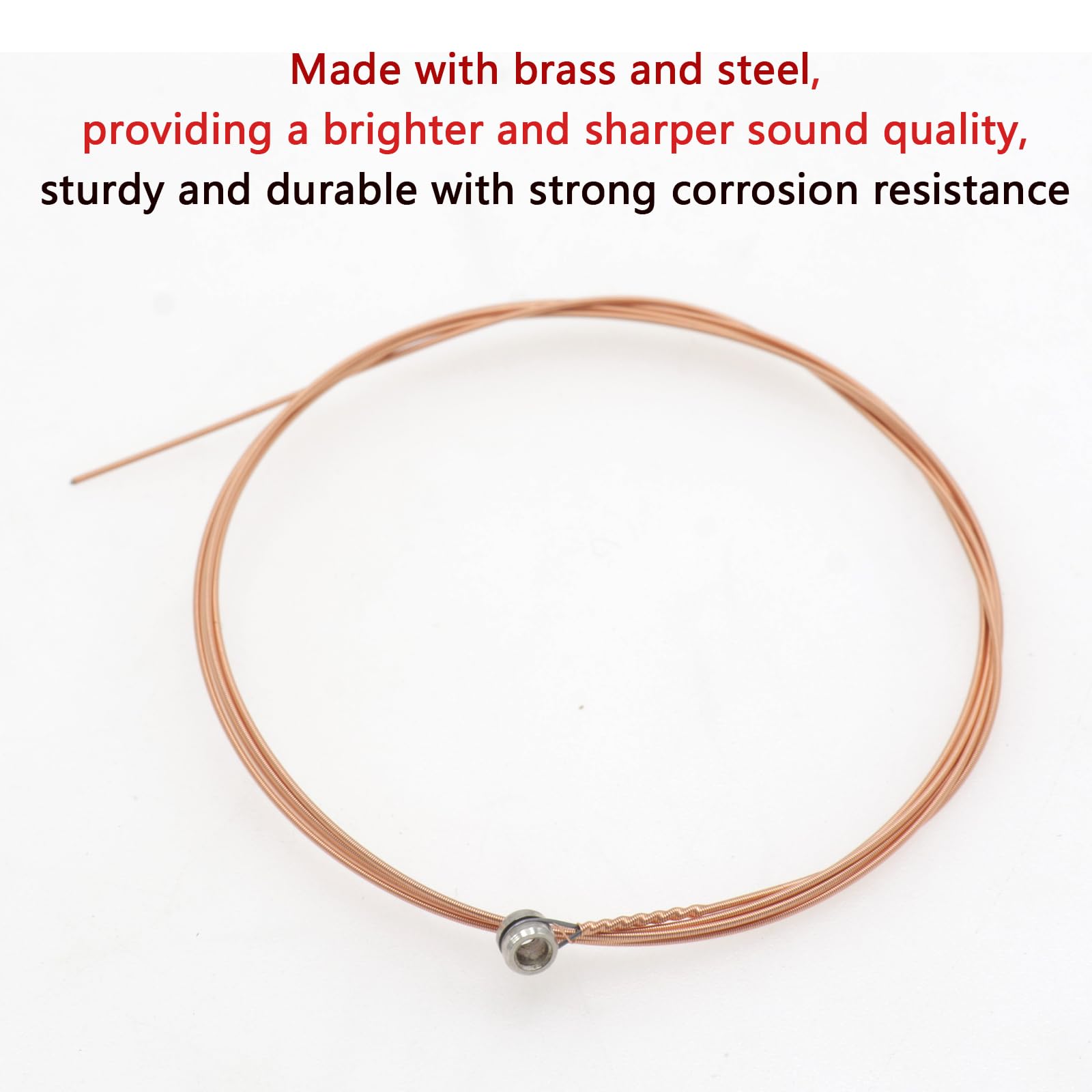 Cheerock 10-Pack G Single Strings Light Tension for Acoustic Guitar