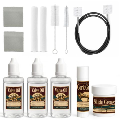DINGSEN Trumpet Cleaning Kit – Complete Care with Oil, Grease & Brushes