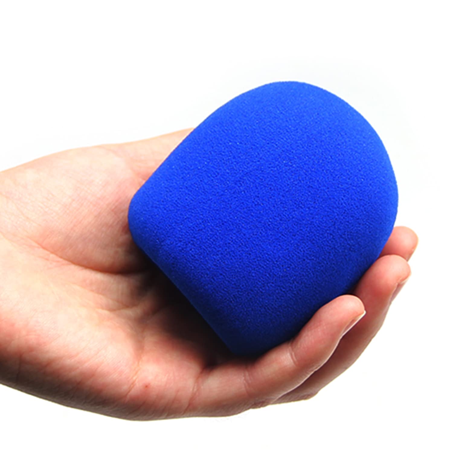 Fielect 2Pcs Microphone Cover Sponge Foam Mic Cover Handheld Microphone Windscreen Shield Protection Micro Foam Filter Black for KTV Broadcasting