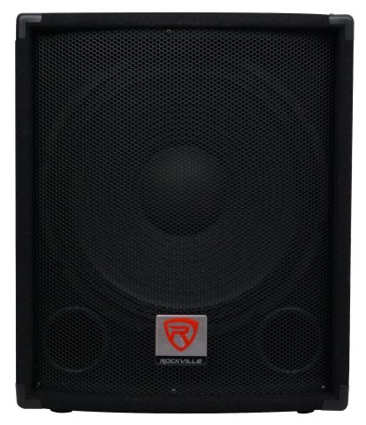 Rockville SBG1154 15″ Passive Pro DJ Subwoofer, 4 Ohm, MDF, Pole Mount