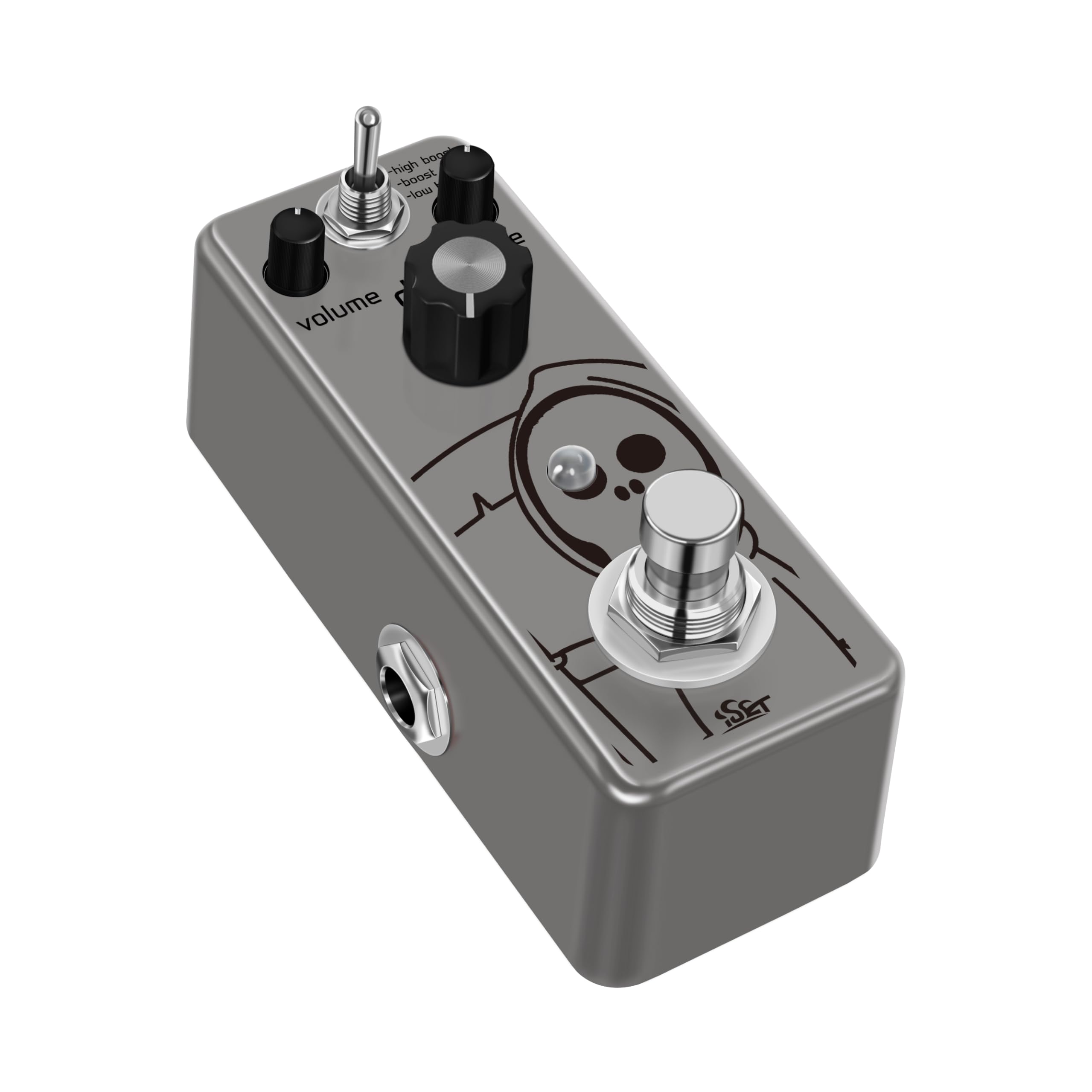 Iset Grim Heavy Metal Guitar Pedal for Electric Guitar Bass True Bypass
