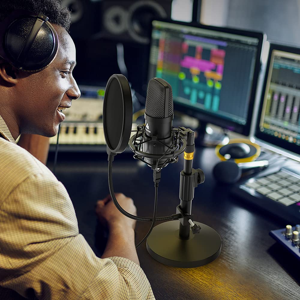 MAONO A04T USB Condenser Microphone Kit, 192kHz/24bit for PC Podcasting