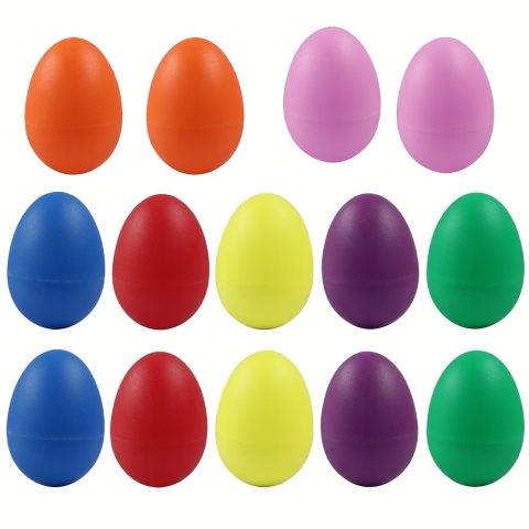 Hordion Adult Egg Shaker Set, 14pcs Professional Percussion Musical Eggs