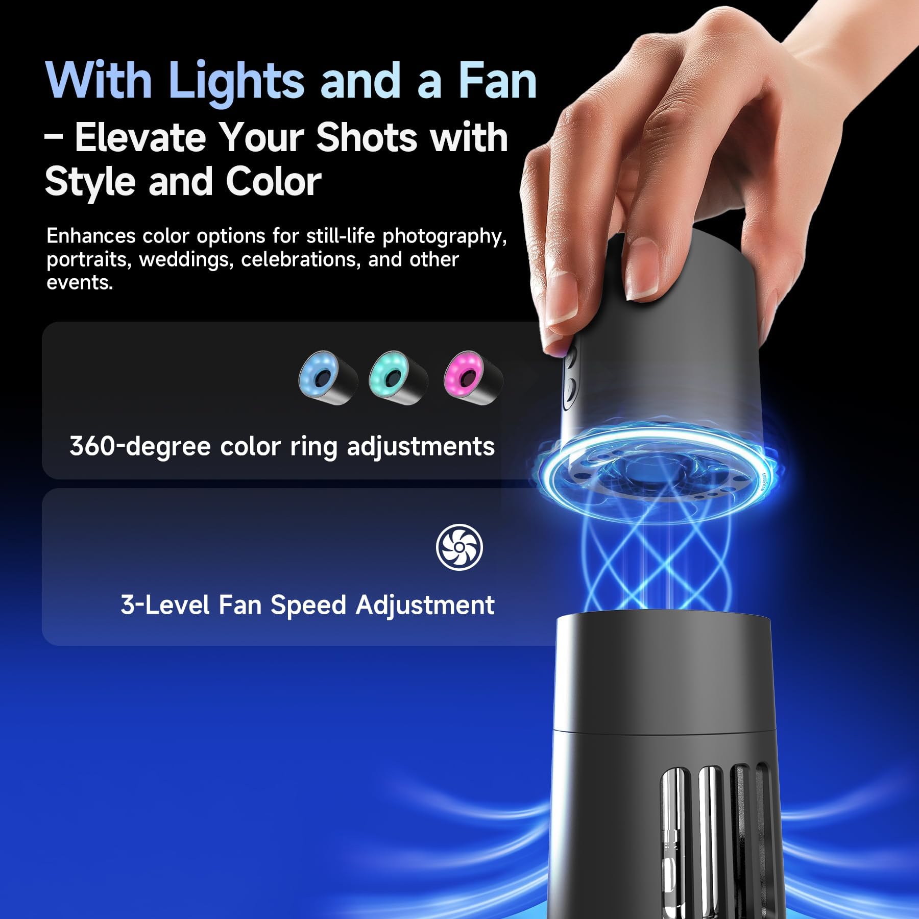 COLBOR CF5 40W Portable Fog Machine for Photography, RGB Light & Remote