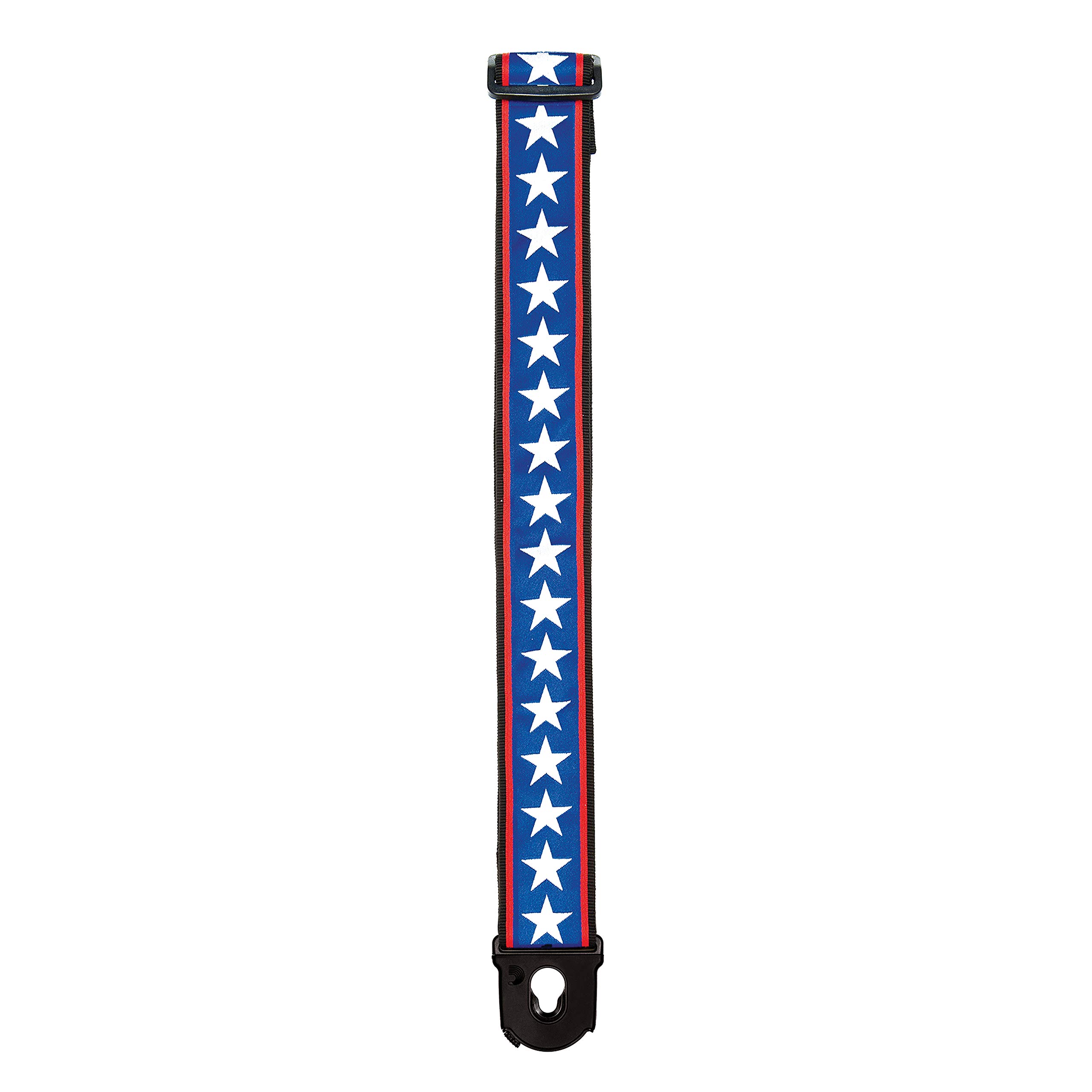 Planet Waves 50PLA10 Planet Lock Guitar Strap, Stars & Stripes