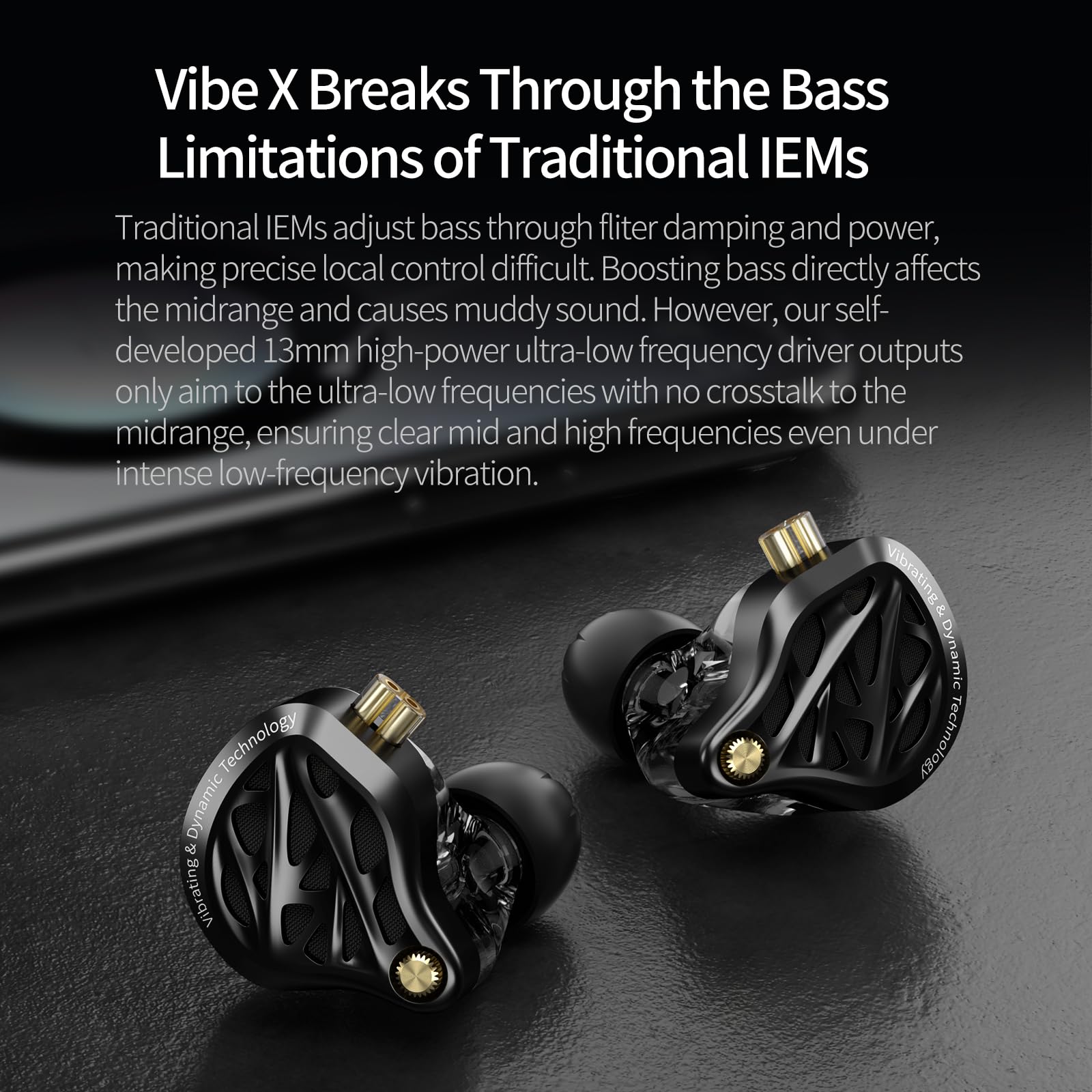 KZ Vibe X in Ear Monitor, HiFi IEM Earbuds