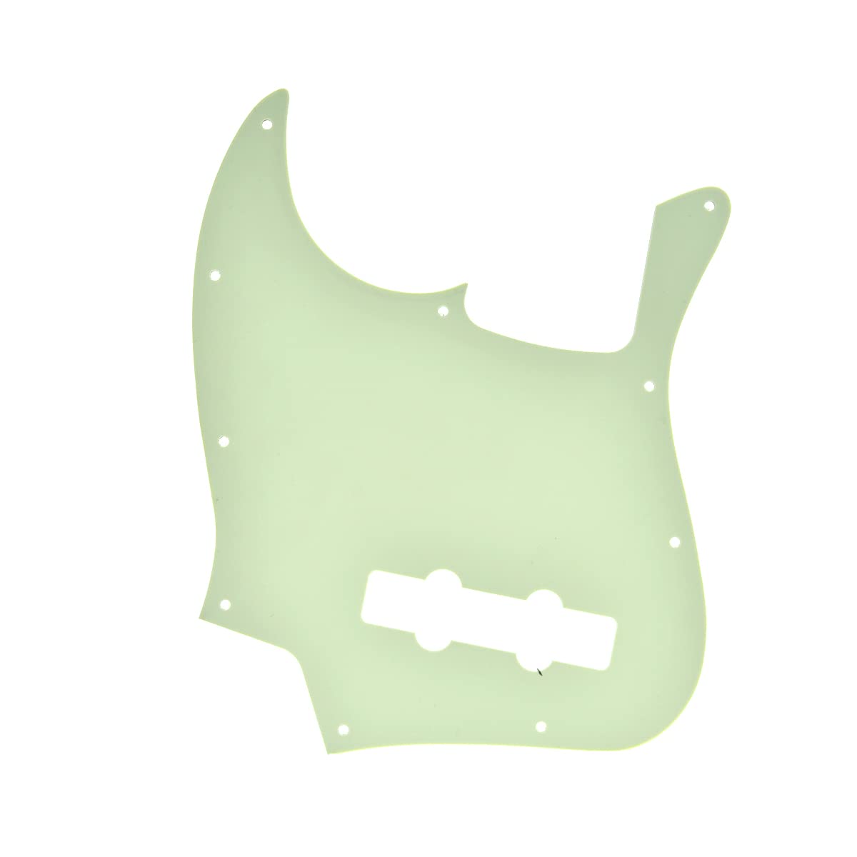 KAISH 4 String J Bass Style Pickguard Bass Pick Guard Scratch Plate for USA/Mexico Jazz J Bass Mint Green