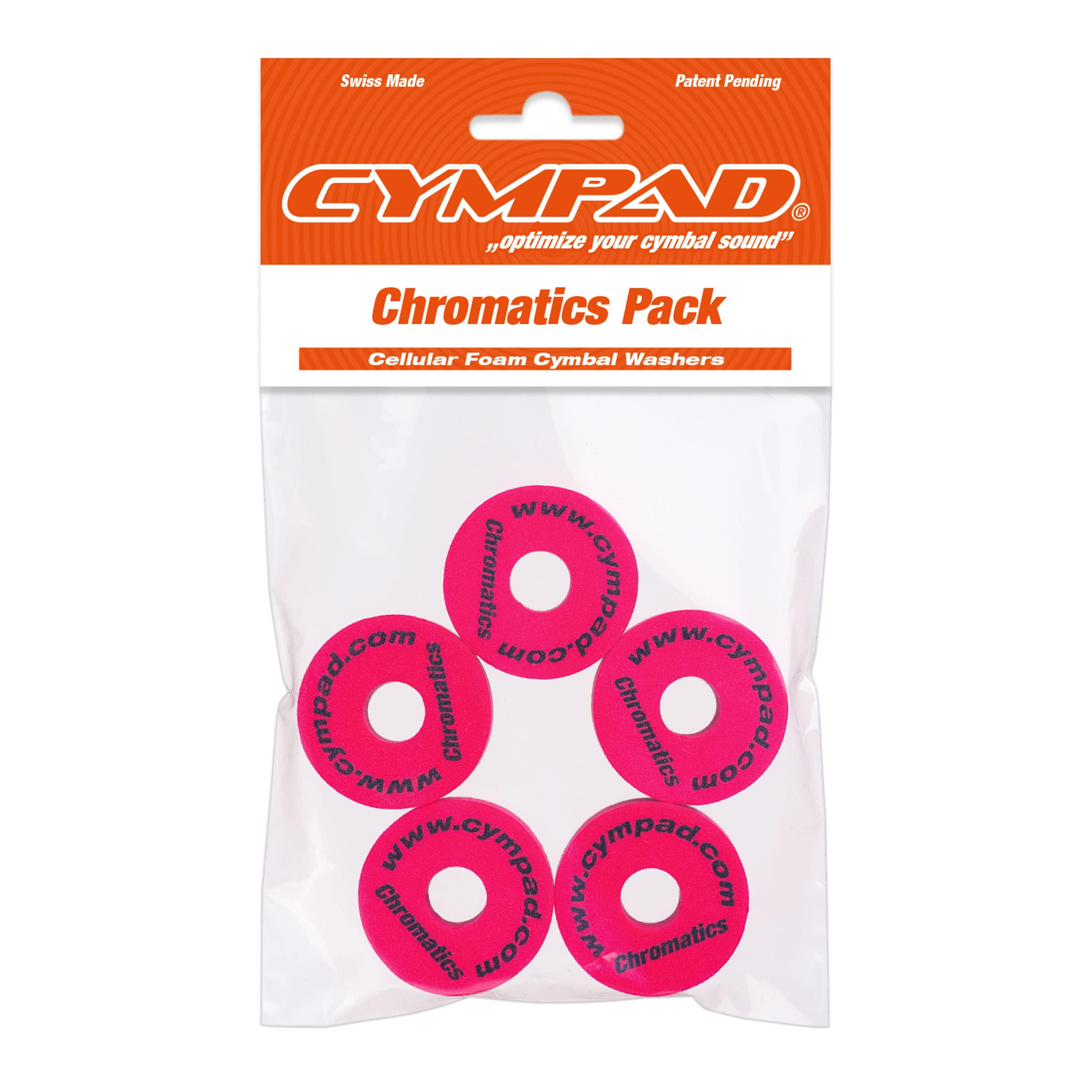 Cympad CS15/5-R Chromatics Cymbal Set 40/15mm, Red