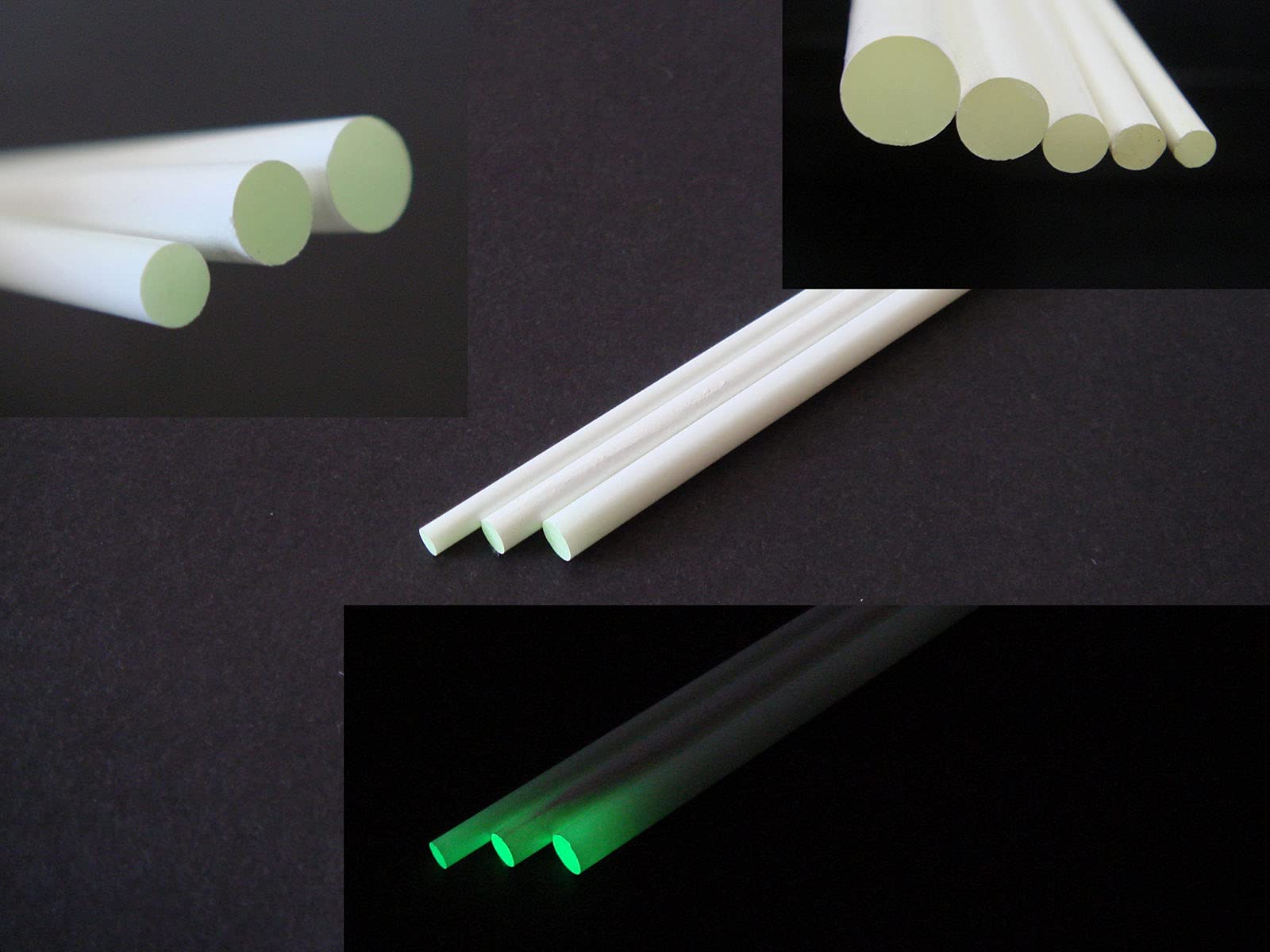 Luminlay SB & SG Series / 60mm Length (Diameter 4mm, Glow Green)