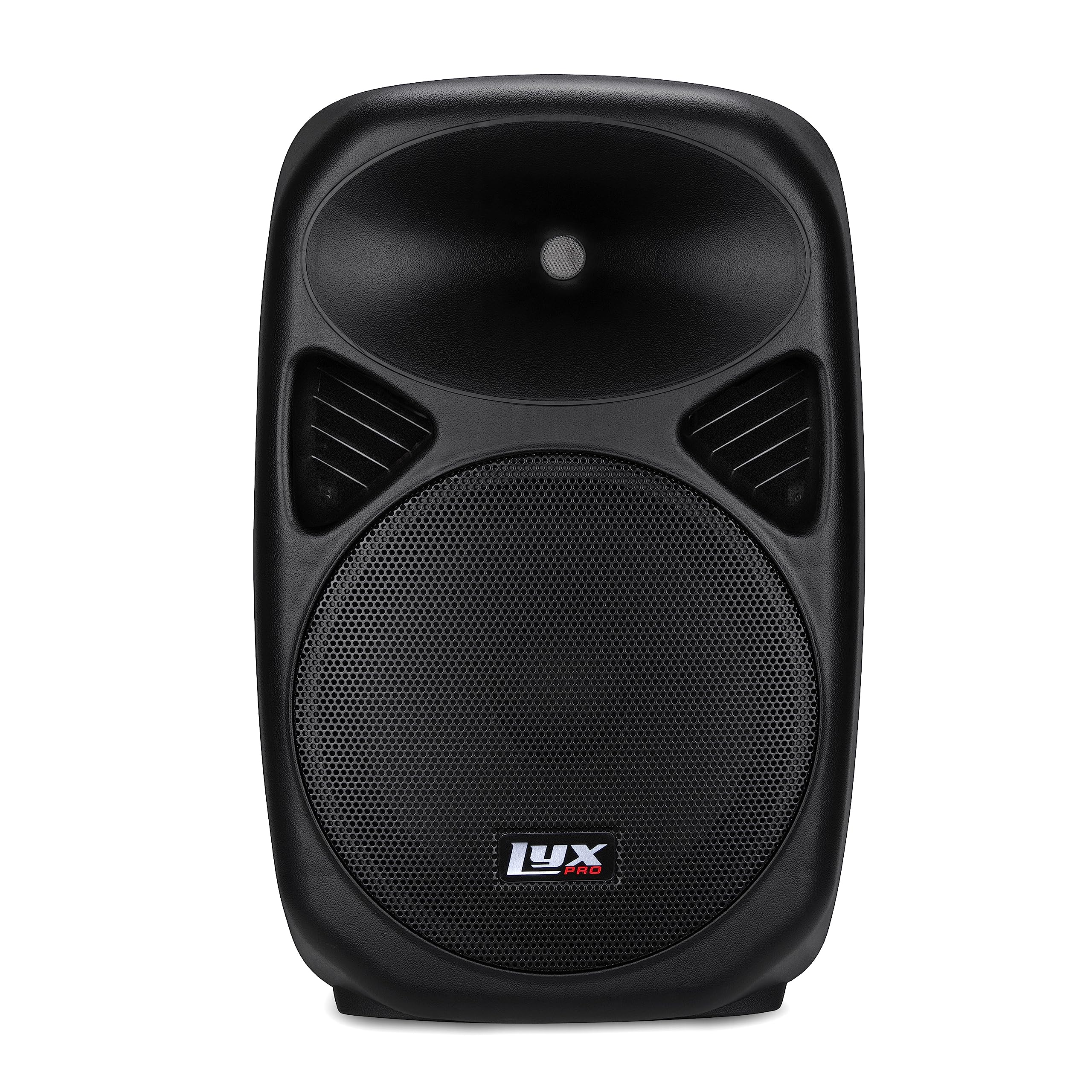 LyxPro 12″ PA System Powerful Compact PA Portable Active Speaker System with Equalizer, Bluetooth, SD Card Slot, USB, MP3, XLR, 1/4″, 3.5mm Input Connections – SPA-12