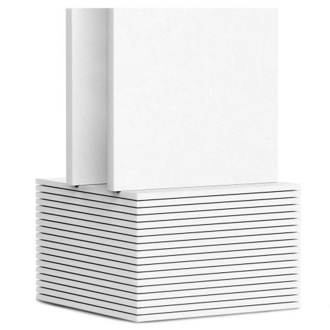 TroyStudio 20Pcs Acoustic Panels, 12 x 12 x 0.4 Inches Polyester Felt Wall Covering Tiles Sound Absorbing Panel, Decorative Padding Reverb Echo Dampening Boards for Door Music Recording Home Studio