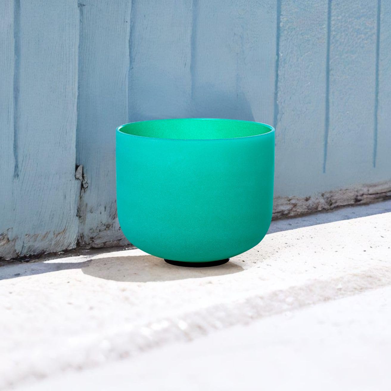 SOUNDELLO Crystal Singing Bowl 9 Inch Green F Note 432Hz