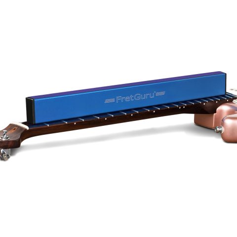 FretGuru Sanding Beam Fret Leveler (16″ ~400mm) Professional guitar luthier leveling file includes 240, 320, 400, 600 Grit Advanced Film -Backed Ceramic Sandpaper naphtha based adhesive remover wipes