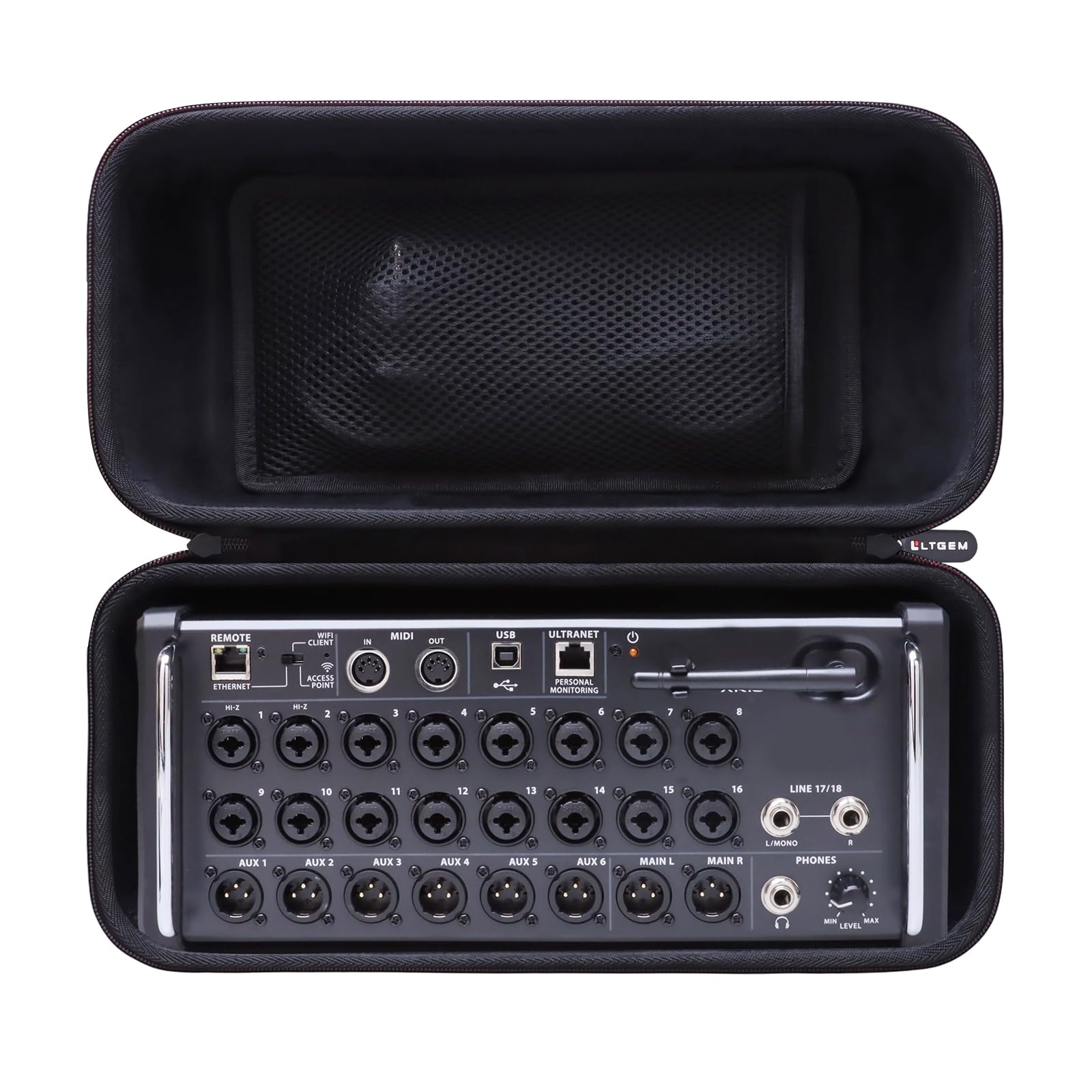 LTGEM Case Compatible with Behringer X Air XR18 / XR16 / XR12 Digital Mixer(Case Only)