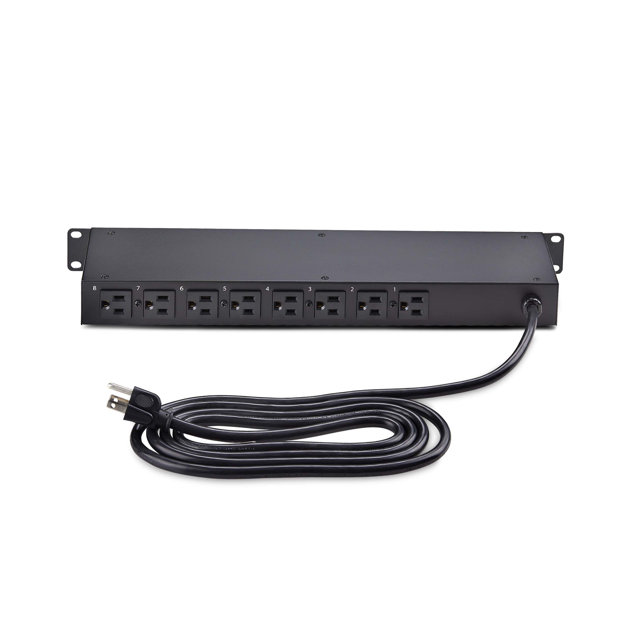 StarTech 8-Outlet 1U Switched PDU, 15A, TAA, 125V (8NS8-RACK-MOUNT-PDU)