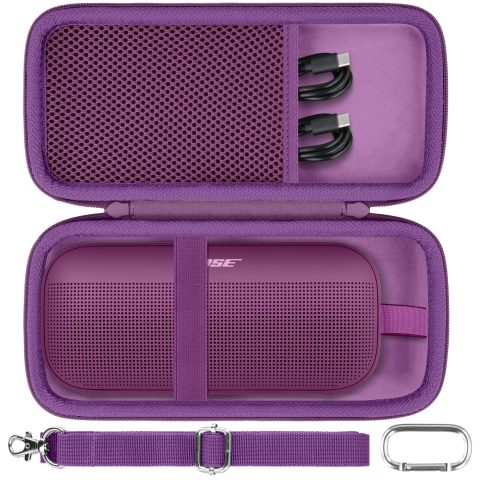 co2CREA Hard Case for Bose SoundLink Flex 2nd Gen Speaker, Rosewood Mauve