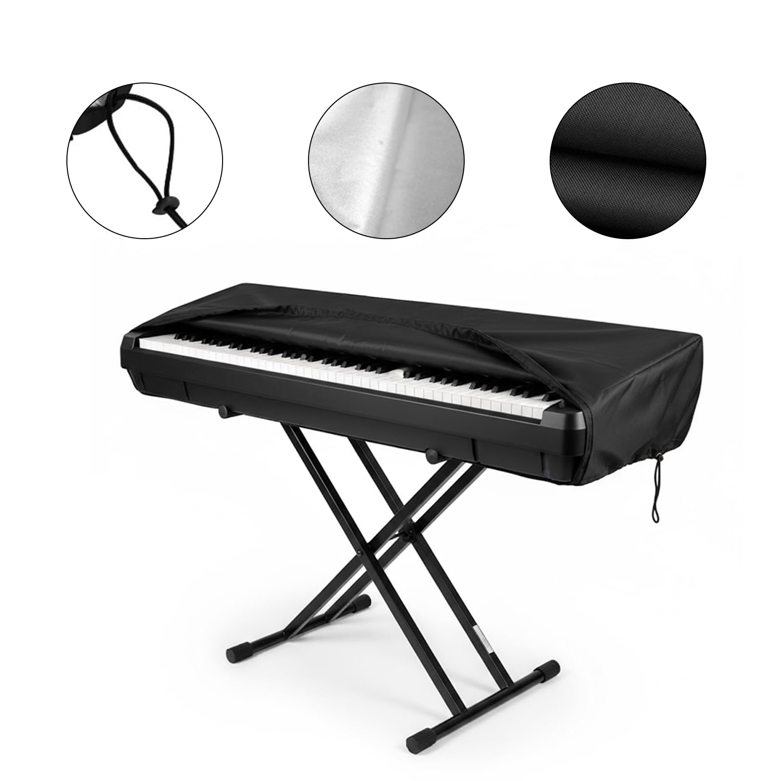 CashBeat 88 Key Piano Keyboard Dust Cover Waterproof Stretchy