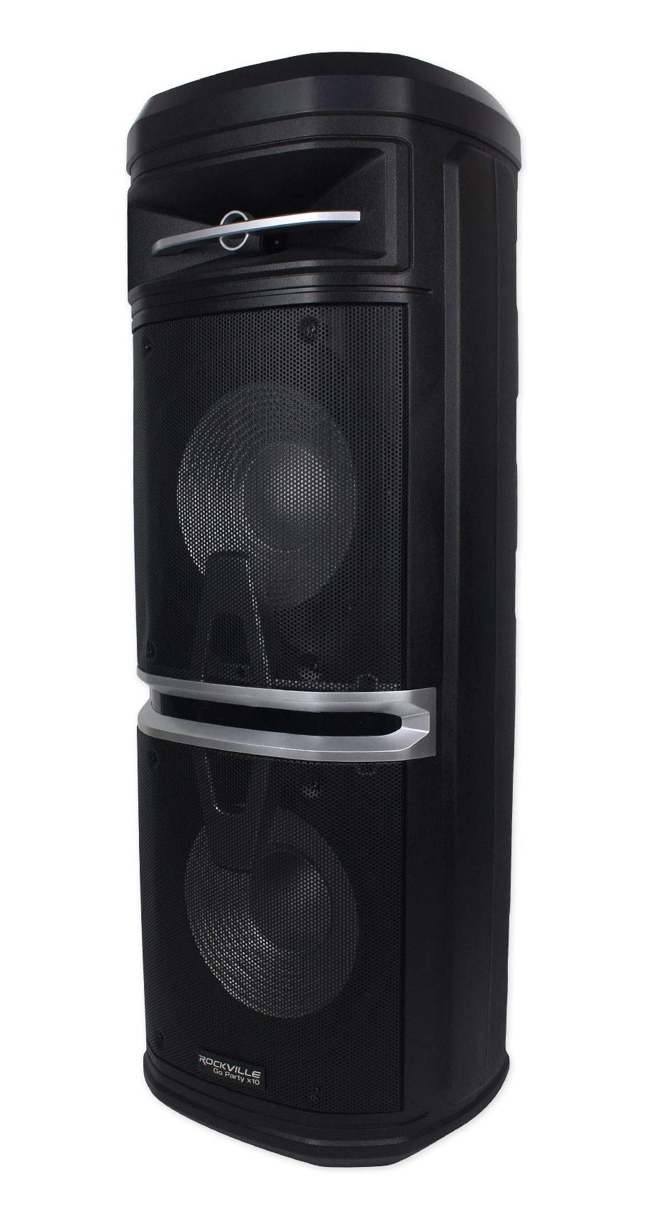 Rockville Go Party X10 Dual 10″ Battery Powered Bluetooth Speaker