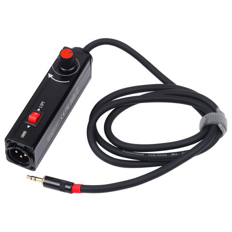 WisWinDa Pro101A AUX to XLR Isolation Box with Volume Controller and Ground Lift Switch Build-in Cord Length 3.3ft with Detachable 3.5mm Aux Gold Coating Plug (Pro 101A Aux-XLR)