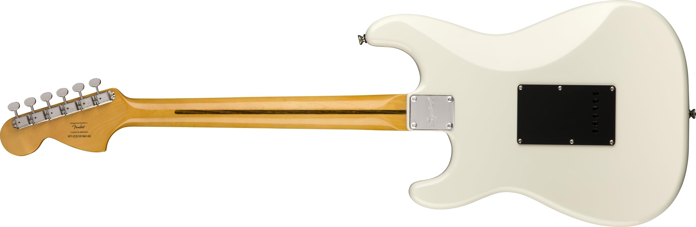 Fender 374020501 Squier Classic Vibe 70s Stratocaster Electric Guitar, Olympic White