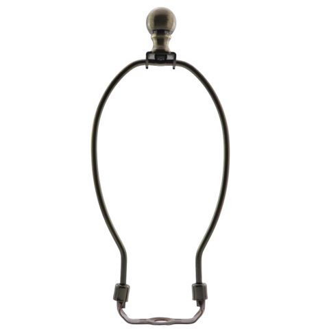 CChiai Harp Converter Wire Lamp Harp Set 8 Inch Bronze Harp Shade Include Harp and Stand Base and Top Knob for Table and Floor Lamp, 151-LHS-8-1