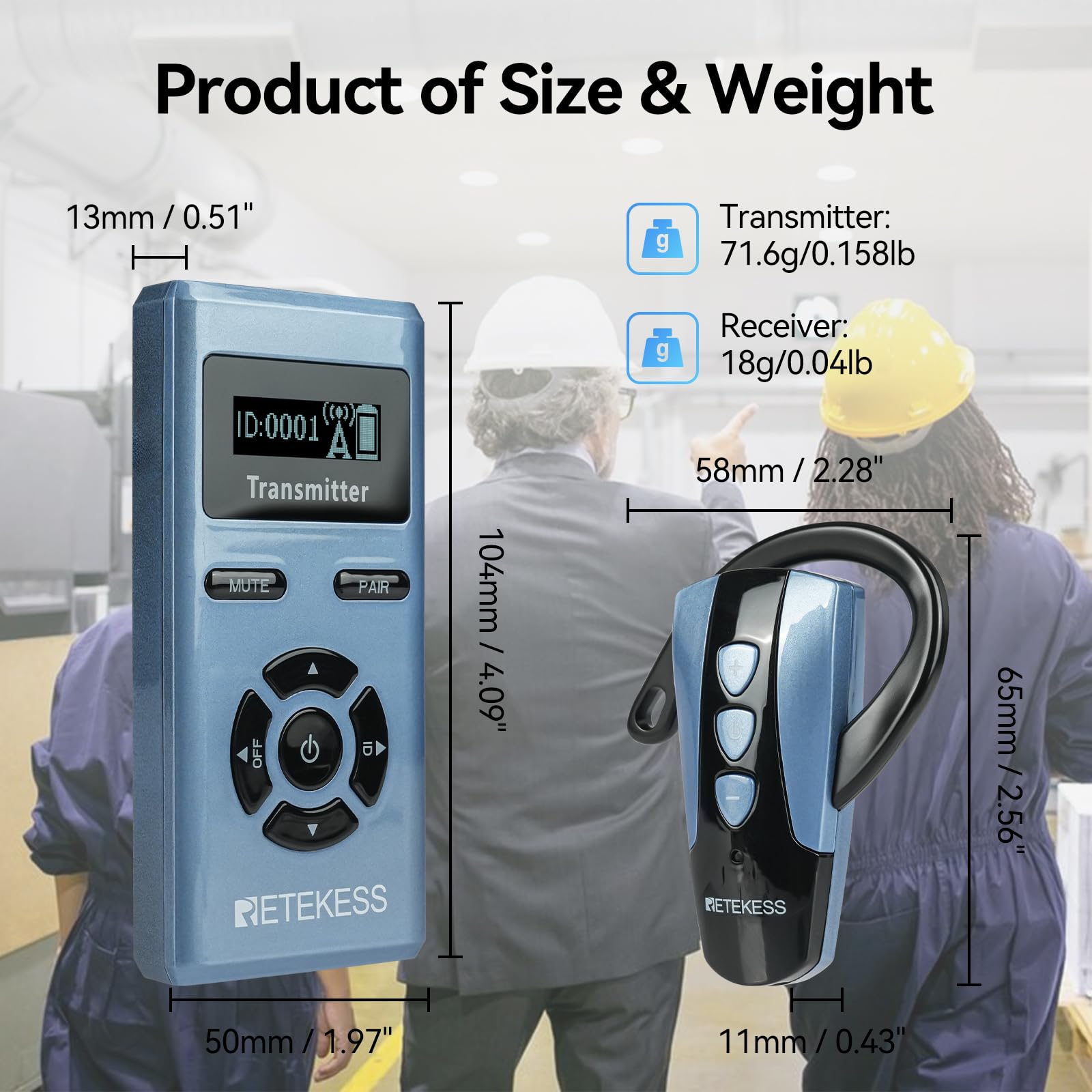 Retekess TT106S Tour Guide System, Interpretation Equipment (2TX 20RX)