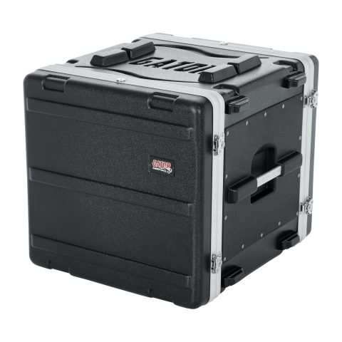 Gator Lightweight Molded 10U Rack Case with Heavy Duty Latches; Standard 19.25′ depth, 10U (GR-10L)
