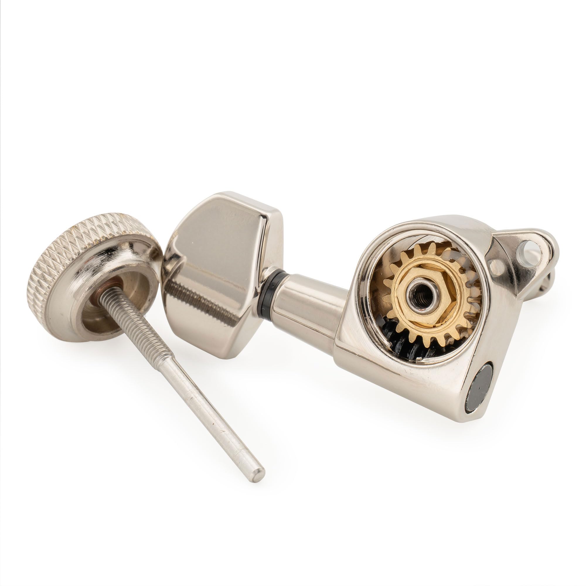 Musiclily Pro R18K-04 Single 18:1 Sealed Locking Bass Side Tuner Nickel