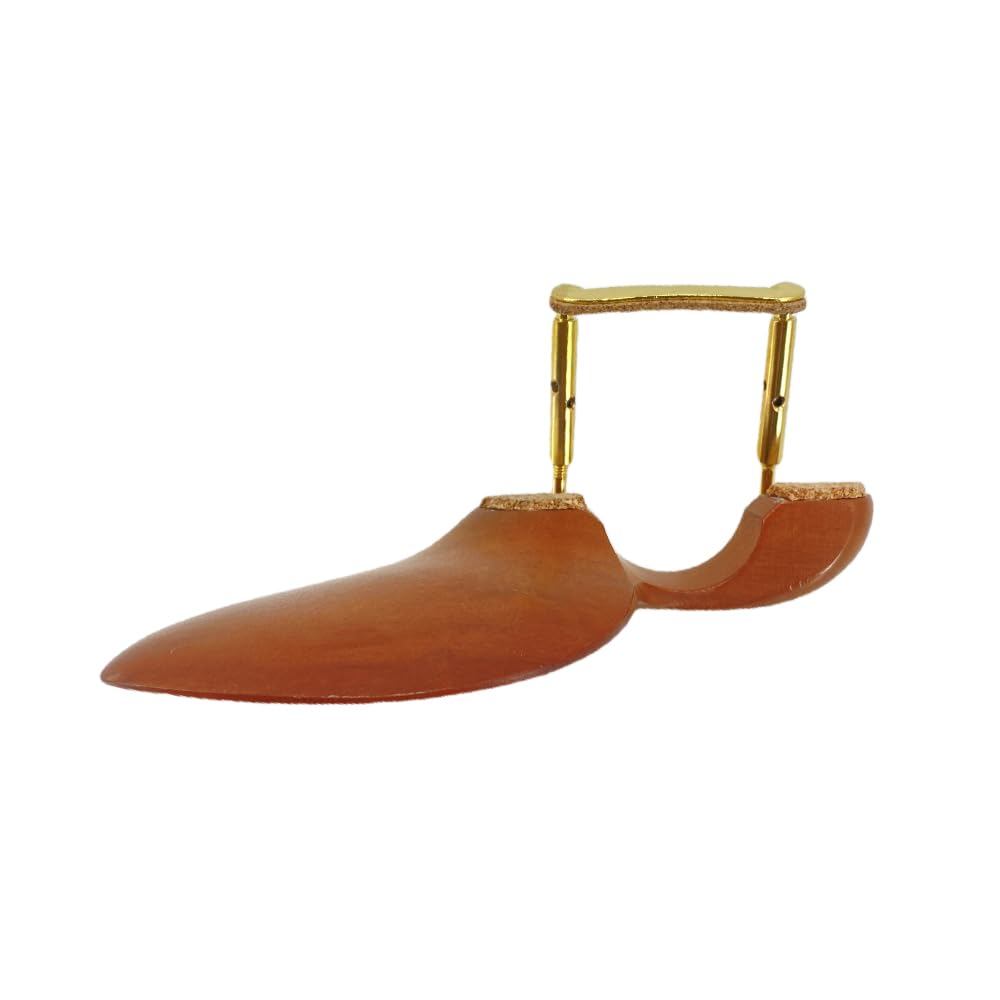 Conboxus Violin Chinrest 4/4 Full size wood Chin Rest Clamp Fiddle Violin Standard Bracket, Hypoallergenic Wood Rest,Surface Smooth (brown1)