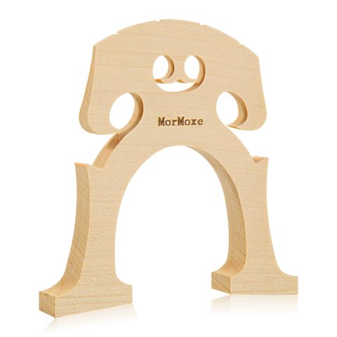 MorMoxe Cello Bridge (Hight 1/8) Size – Hand-Carved Maple, Direct Fit, Fully Adjusted – Expertly Handcrafted & Polished for Perfect Fit – Easy Installation – Replacement Accessory for Cello Parts