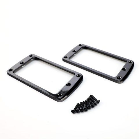 OVSAL 2PCS Flat Metal Guitar Humbucker Pickup Ring Neck & Bridge