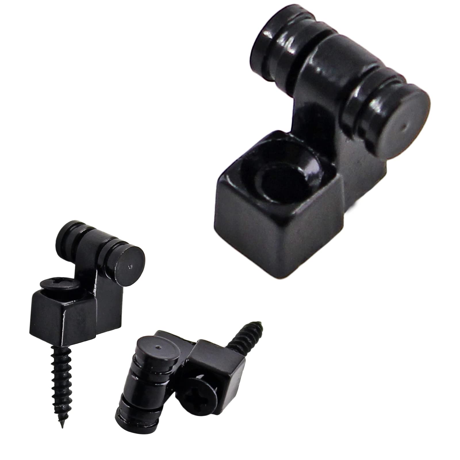 Jersvimc 2 Pcs Guitar Roller String Tree, Black, for Tele Start