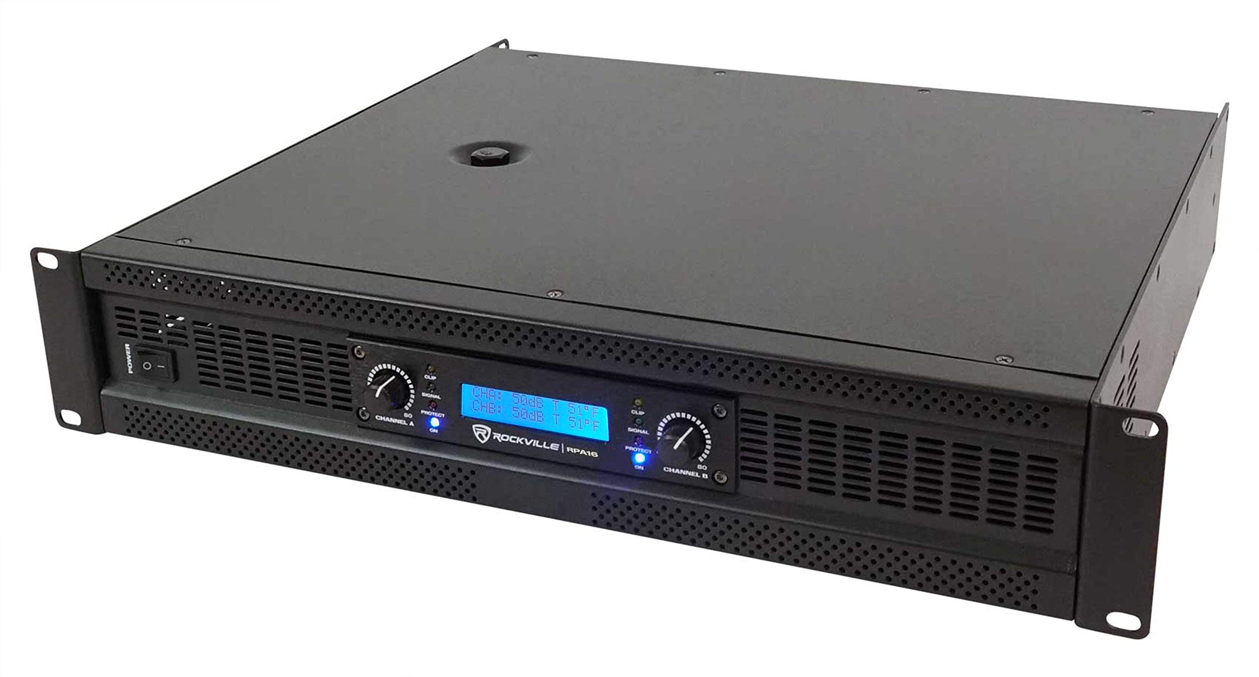 Rockville RPA16 2-Channel Professional/DJ Rack Mount Power Amplifier