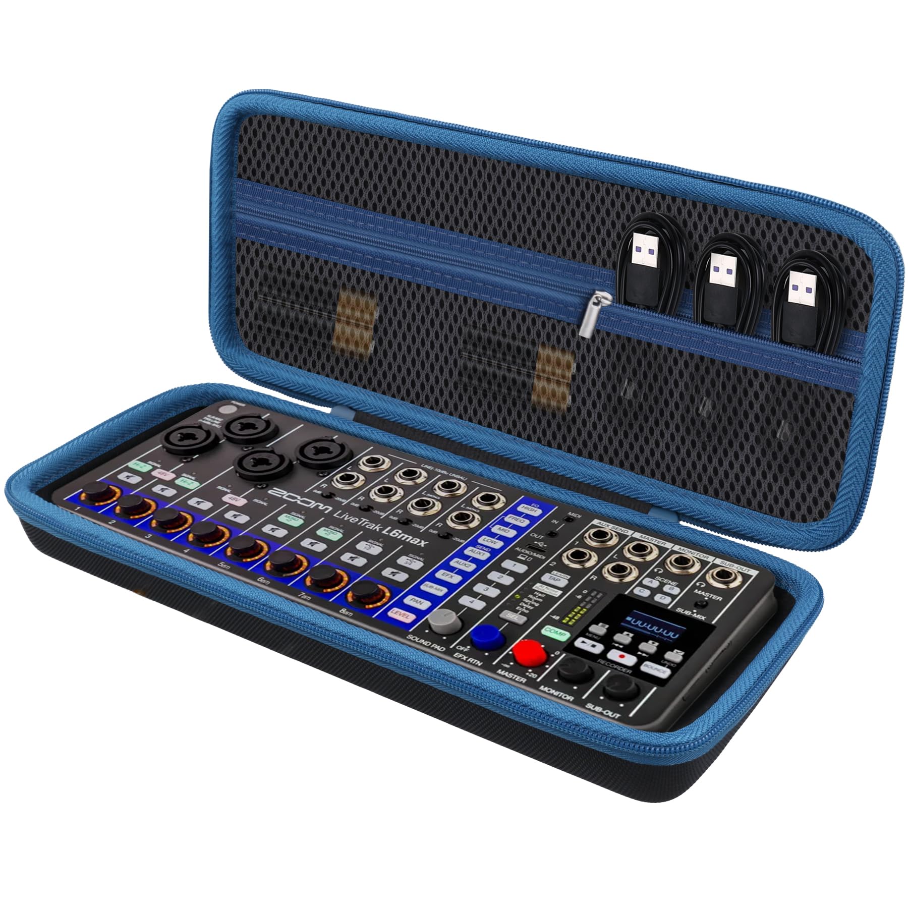 co2CREA Hard Case for Zoom LiveTrak L6max Digital Mixer
