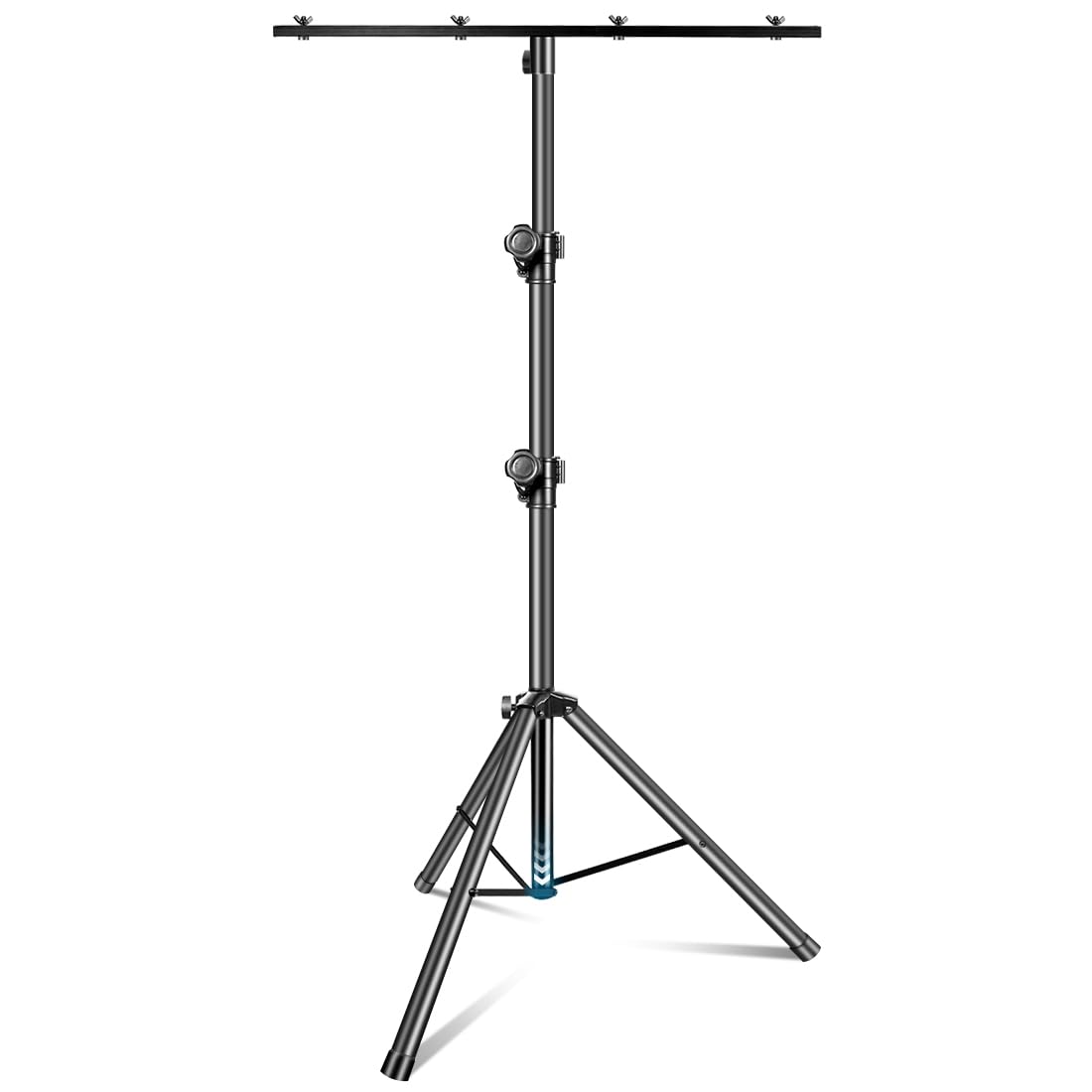 DJ Light Stand, T-Bar Tripod Stage s Portable and Adjustable 49-114 Inch Heavy Duty