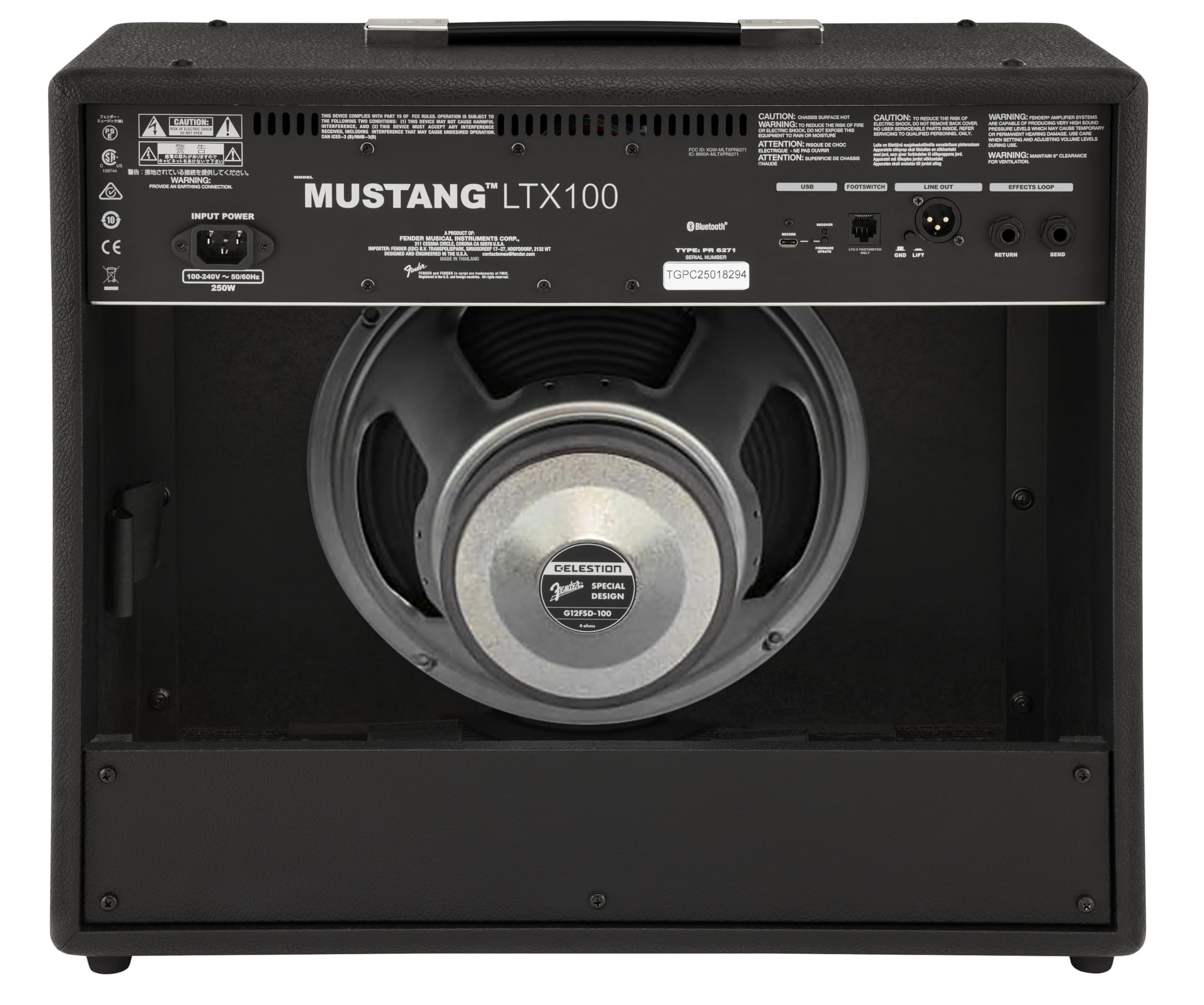 Fender 2311800000 Mustang LTX100, 120V