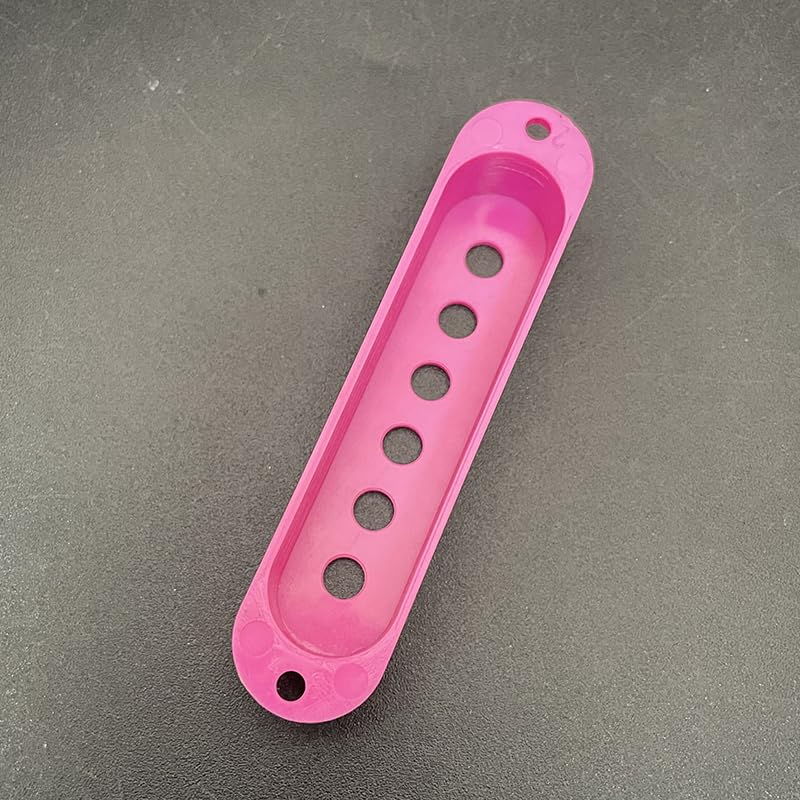 SAPHUE Guitar ST Pickup Open Cover 52/52/52 2T1V Knob Switch Knob Covers 3 Single Coil Pickup Cover Electric Guitar (Purple)