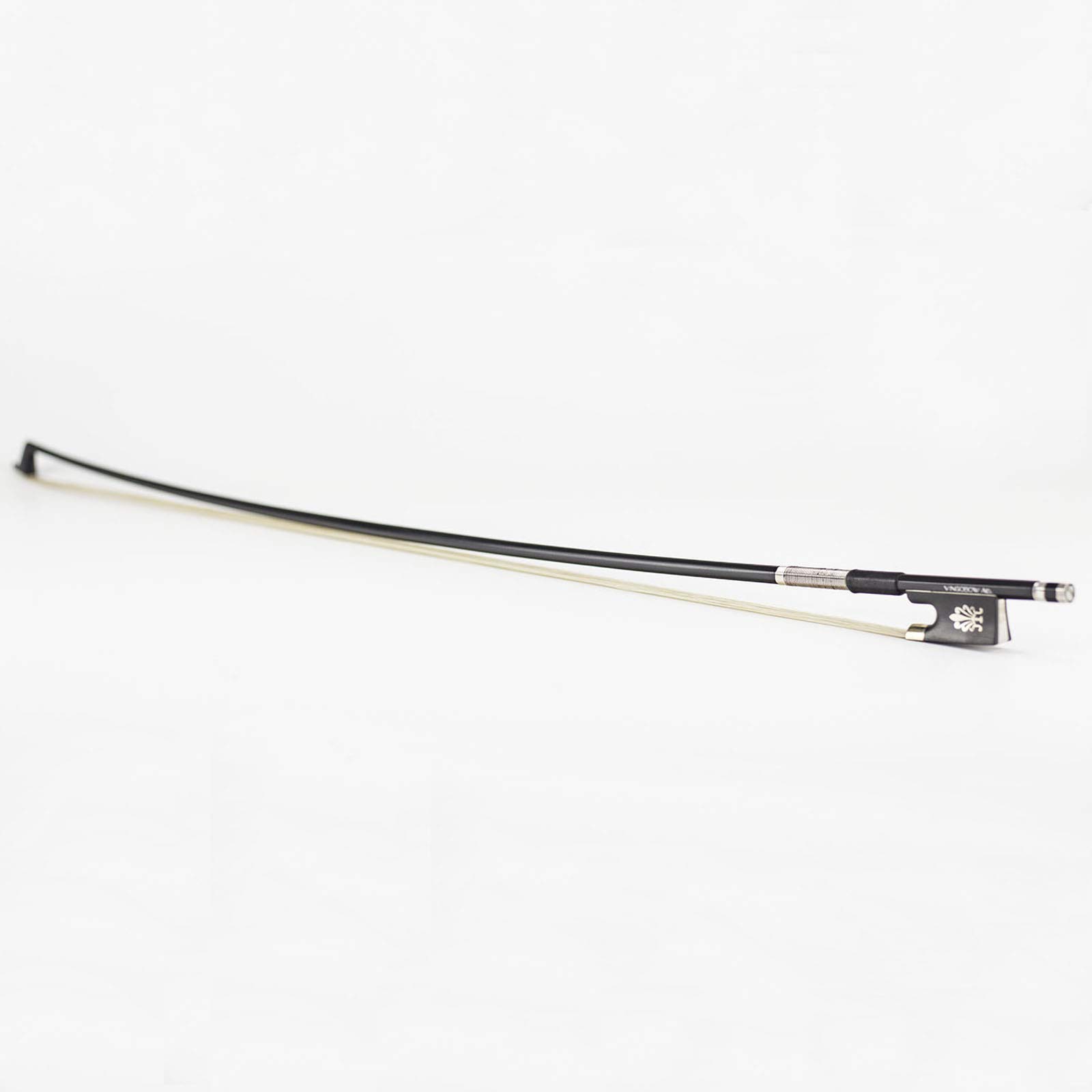 Vingobow Carbon Fiber Violin Bow, Fleur de lis
