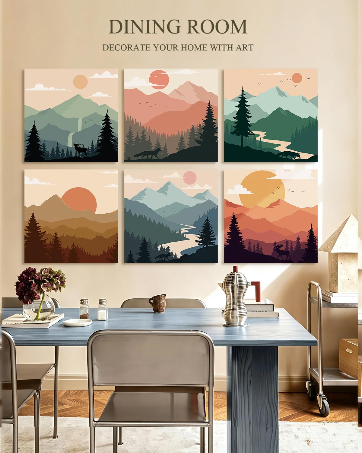 InSimSea Acoustic Wall Art, 72×48 In, Boho Colorful Art